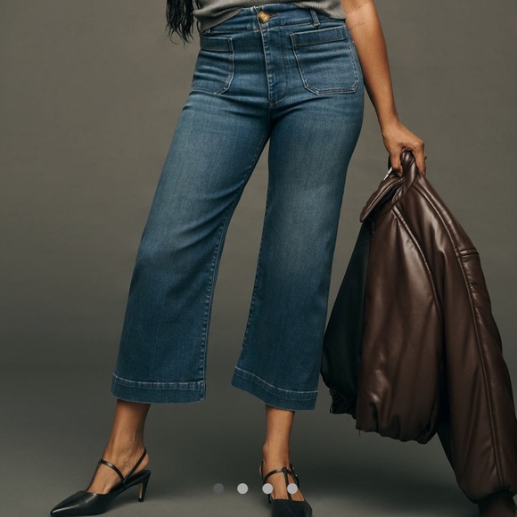 Maeve Denim - Maeve The Colette Crop High-Rise Crop Jeans